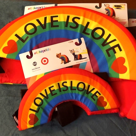 Cute Dog costumes Rainbow 🌈 1 XL Left - Picture 1 of 8